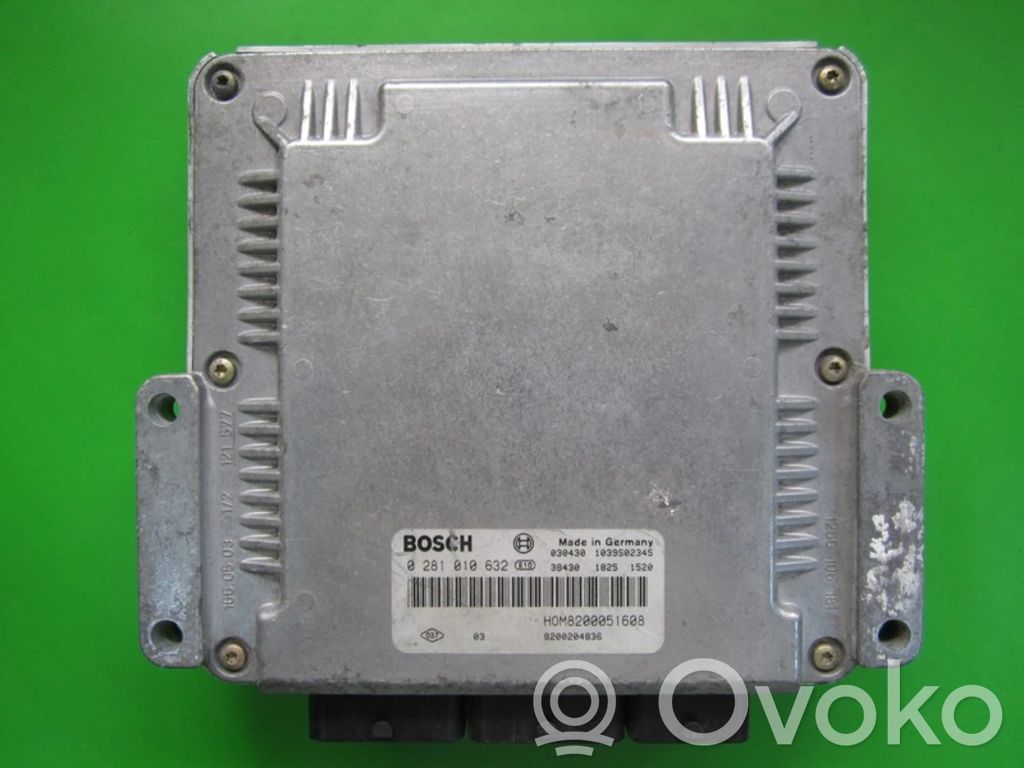Engine control unit/module ECU   8200204836,0281010632