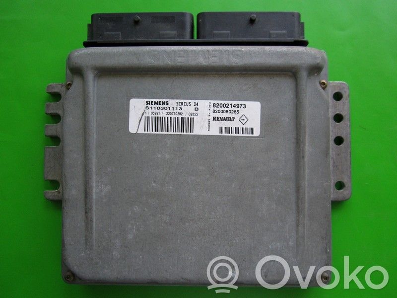 Engine control unit/module ECU   8200214973,S118301113B