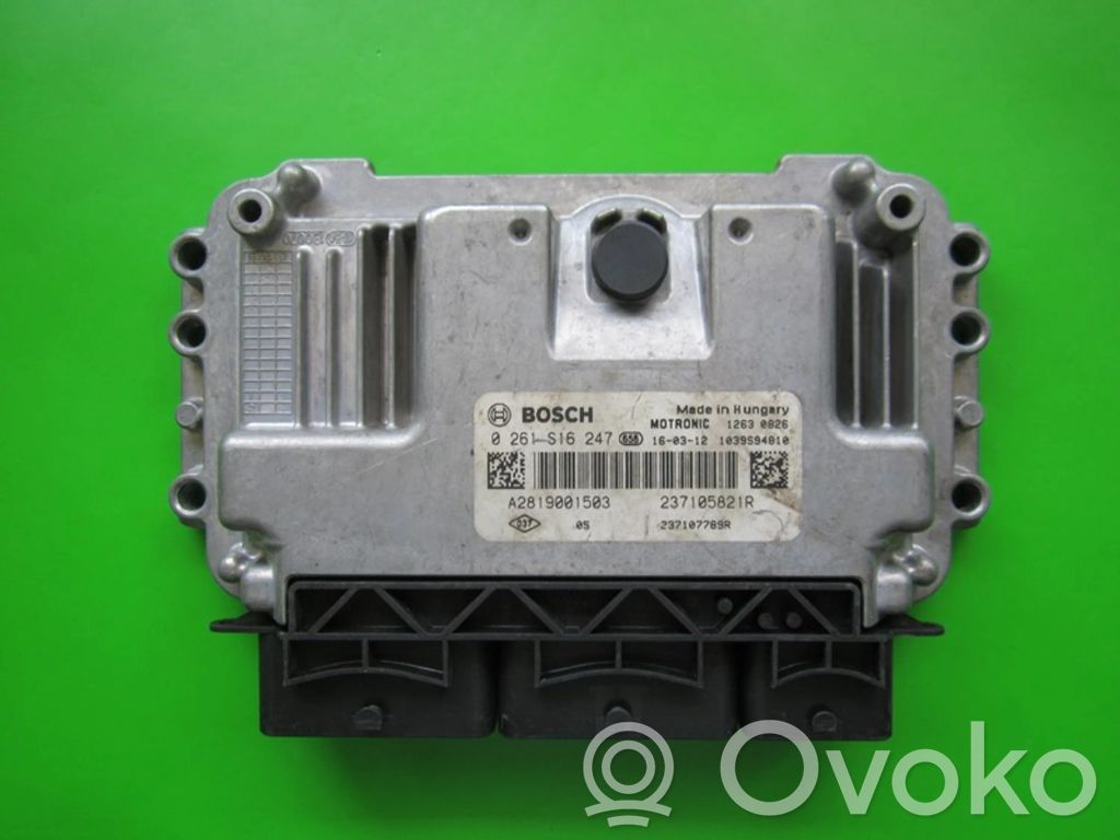Engine control unit/module ECU   237107789R,0261S16247