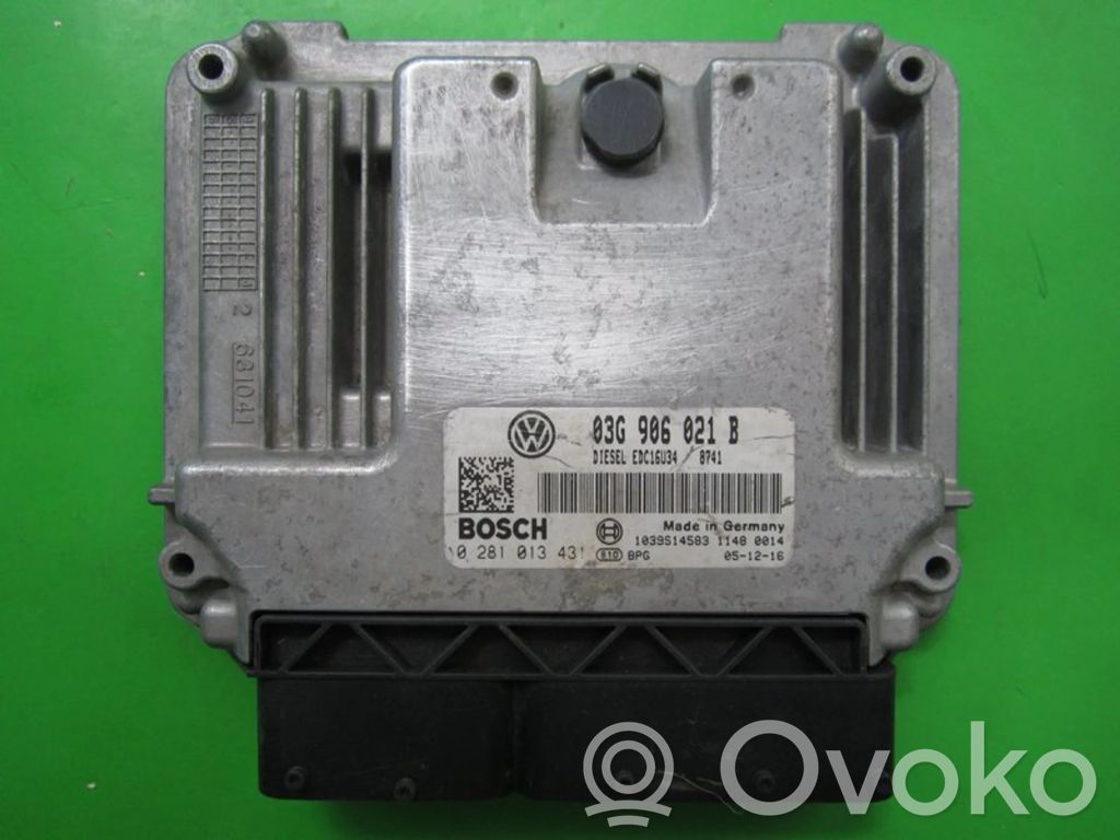 Volkswagen Golf V Unité de commande, module ECU de moteur 