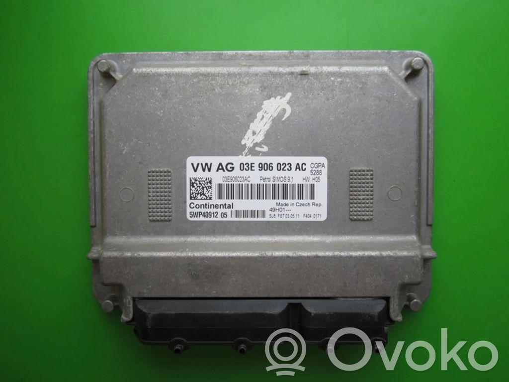 Engine control unit/module ECU   03E906023AC,5WP40912