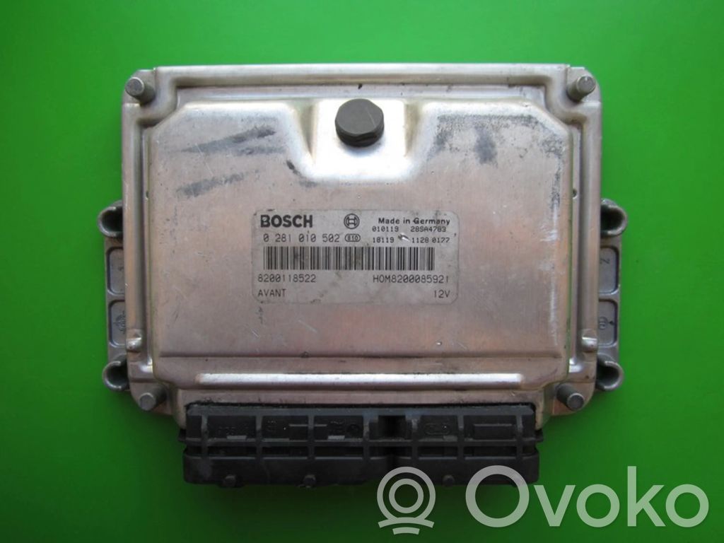 Engine control unit/module ECU   8200118522,0281010502