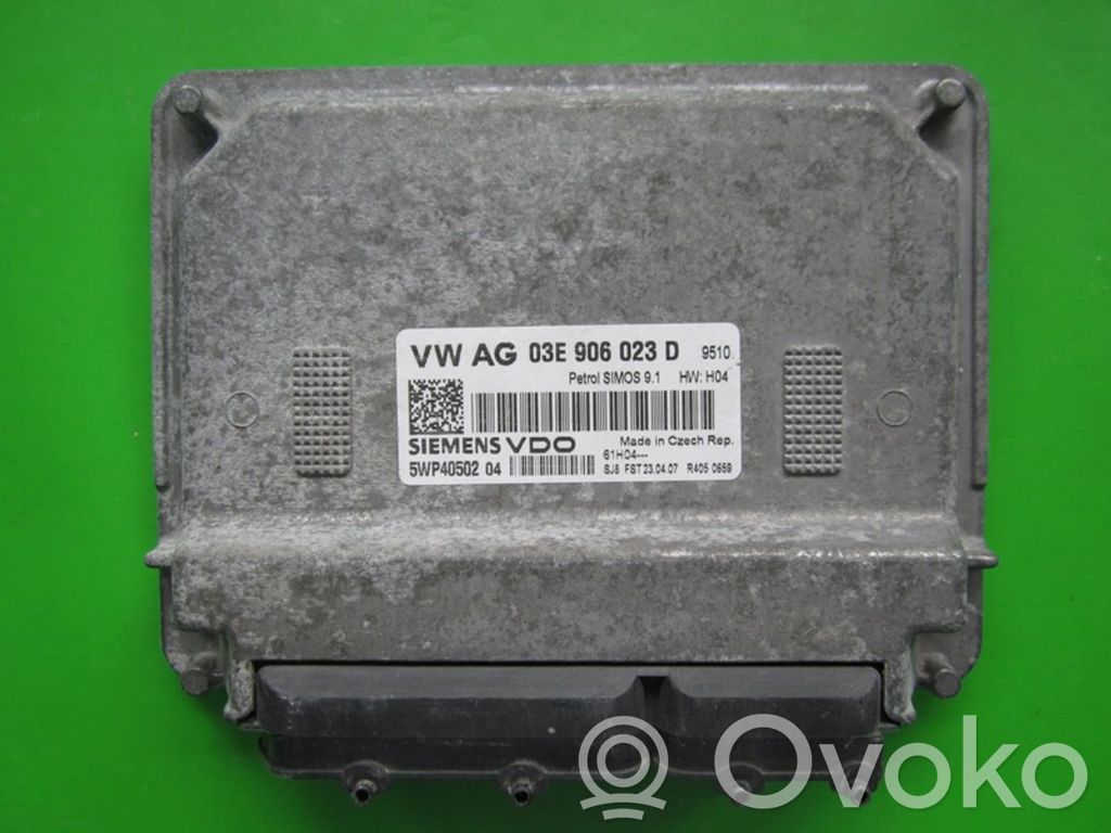 Engine control unit/module ECU   03E906023D,5WP40502