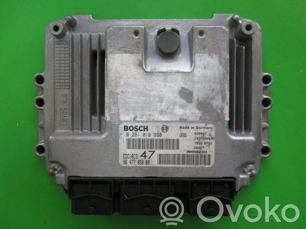Engine control unit/module ECU   9647785880,0281010390
