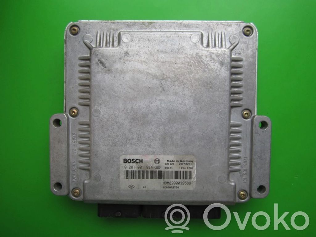 Engine control unit/module ECU   8200078730,0281001934