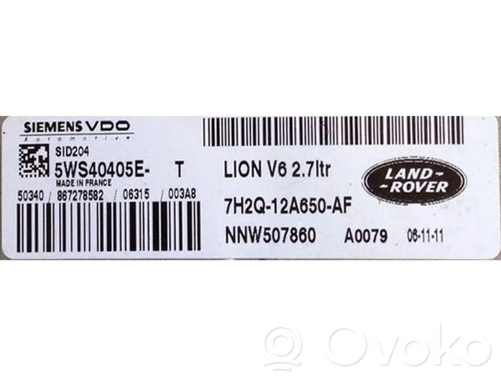 Engine control unit/module ECU   NNW507860,5WS40405ET