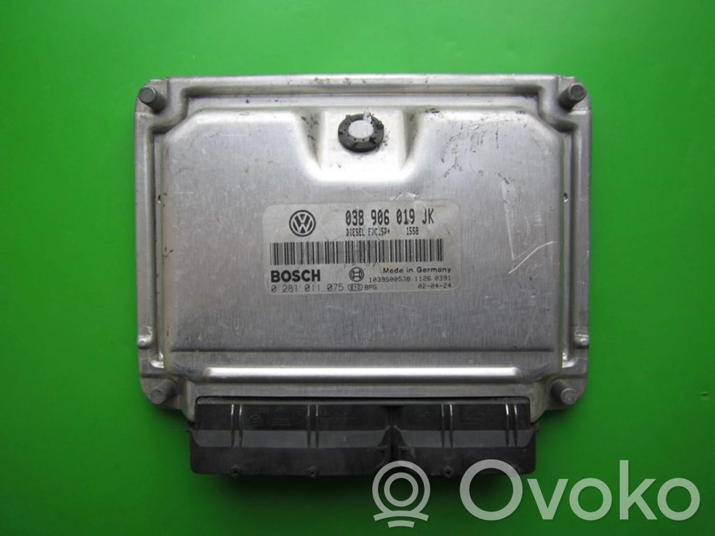 Engine control unit/module ECU   038906019JK,0281011075
