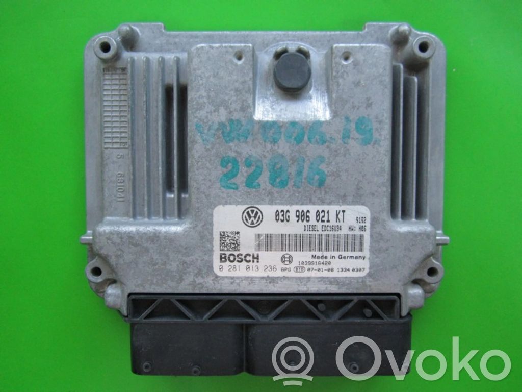 Engine control unit/module ECU   03G906021KT,0281013236