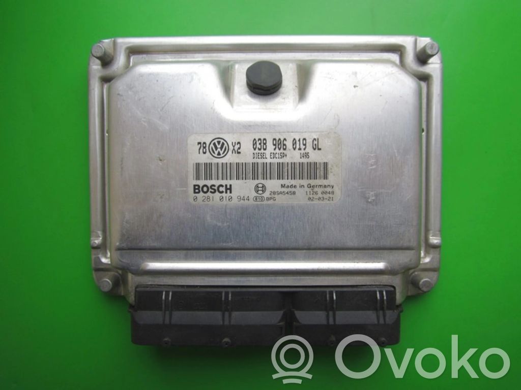 Engine control unit/module ECU   038906019GL,0281010944