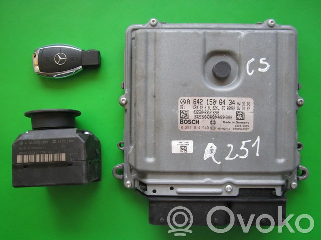 Mercedes-Benz R W251 Komputer / Sterownik ECU i komplet kluczy 