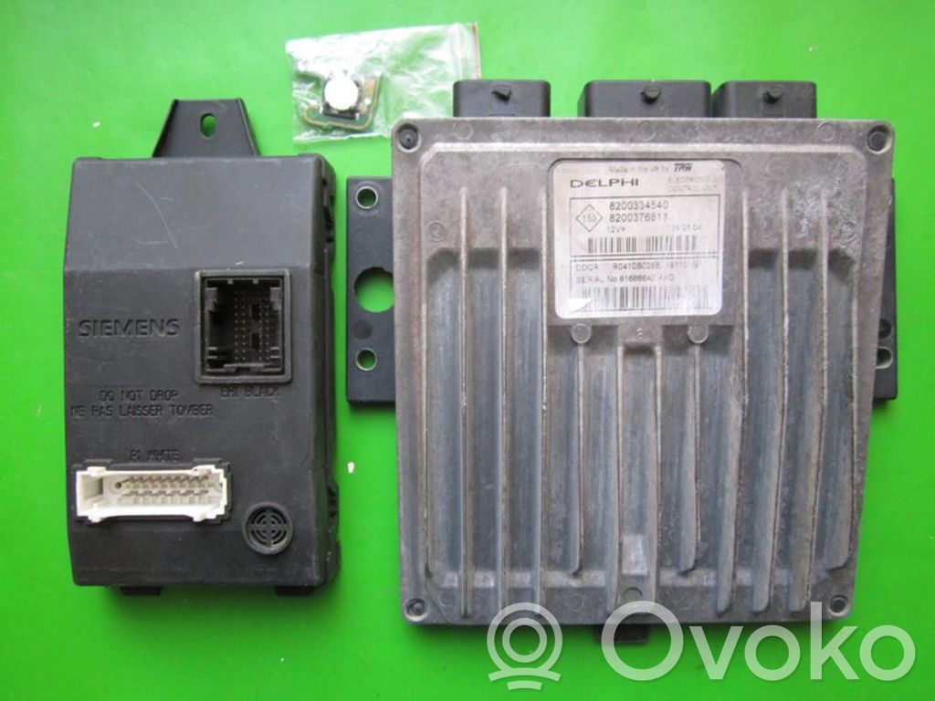 Renault Clio II Engine ECU kit and lock set 