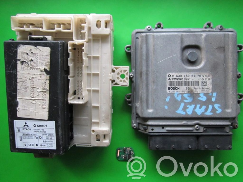 Smart ForFour I Engine ECU kit and lock set 