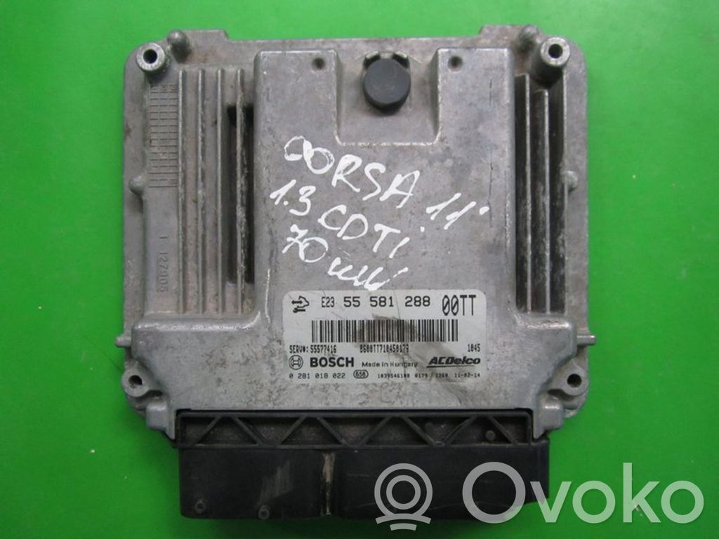 Engine control unit/module ECU   55581288,0281018022