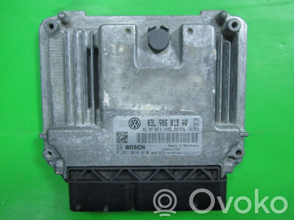 Engine control unit/module ECU   03L906018AQ,0281016410