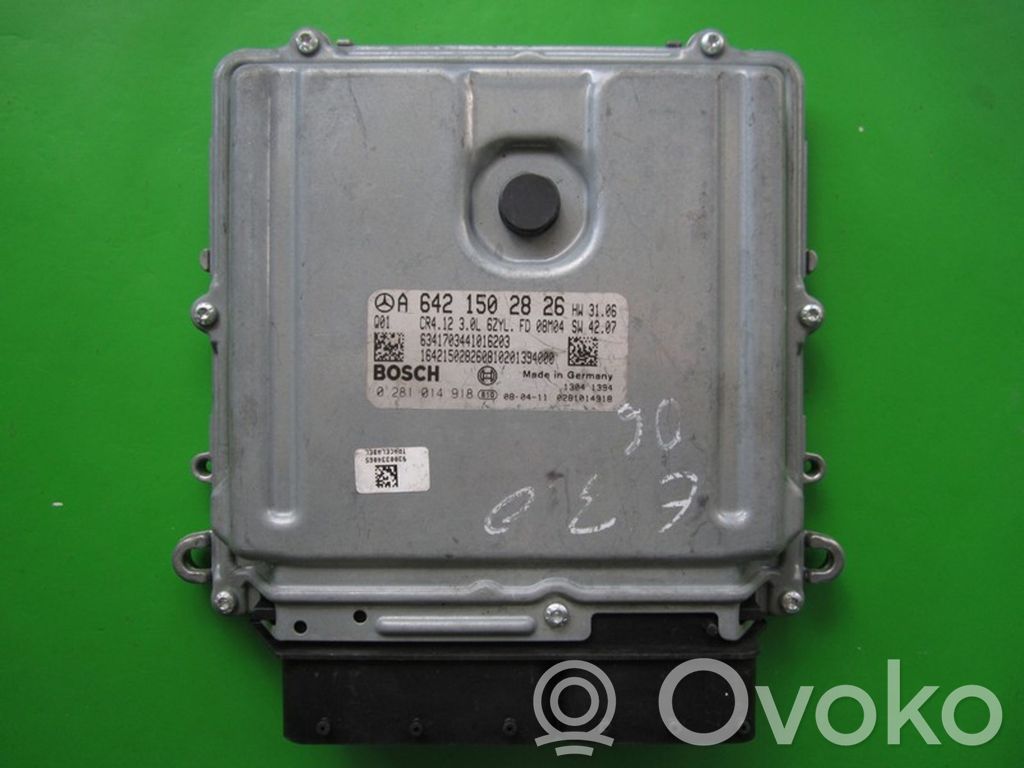 Engine control unit/module ECU   A6421502826,0281014918
