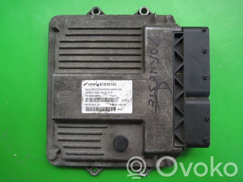 Fiat Doblo Engine control unit/module ECU 