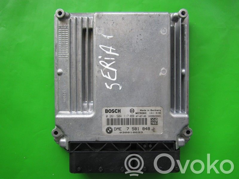 Unité de commande, module ECU de moteur   7581848,0261S04117