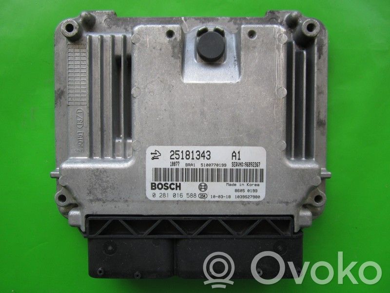 Engine control unit/module ECU   25181343,0281016588
