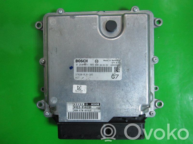 Engine control unit/module ECU   37820RL0G03,0281014809