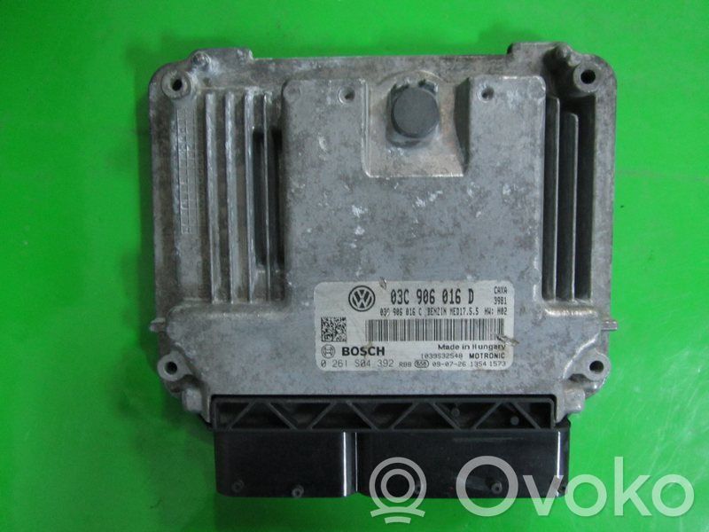Engine control unit/module ECU   03C906016D,0261S04392