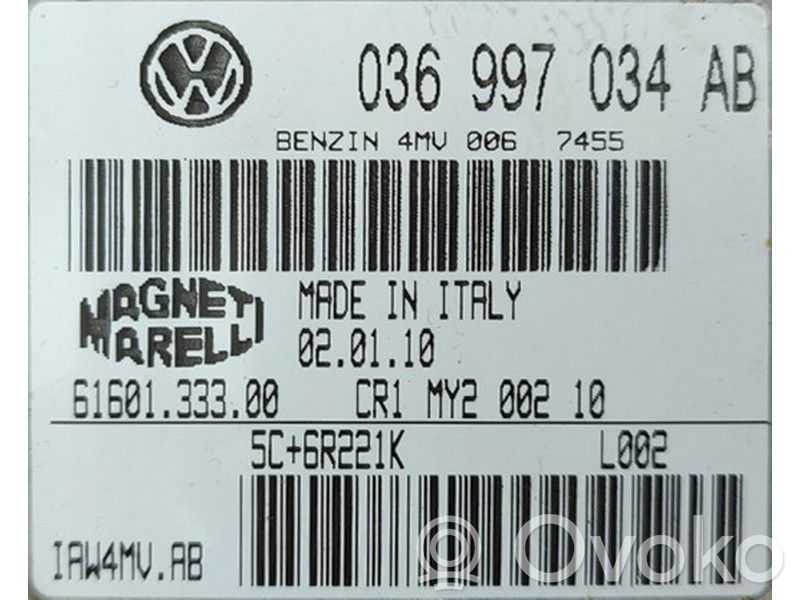Engine control unit/module ECU   036997034AB,6160133300
