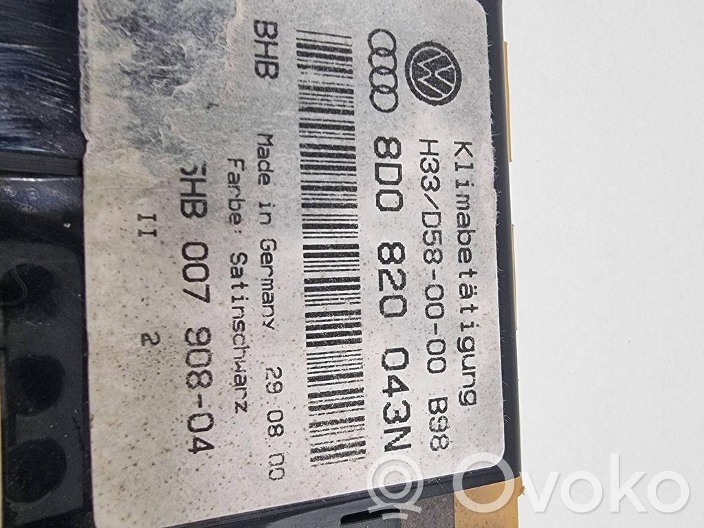 Audi A4 S4 B5 8D Climate control unit 