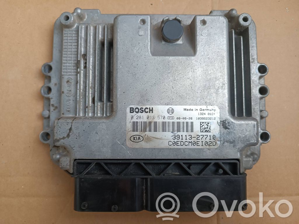Engine control unit/module ECU   0281013570,3911327710,C0EDCW0EL02D