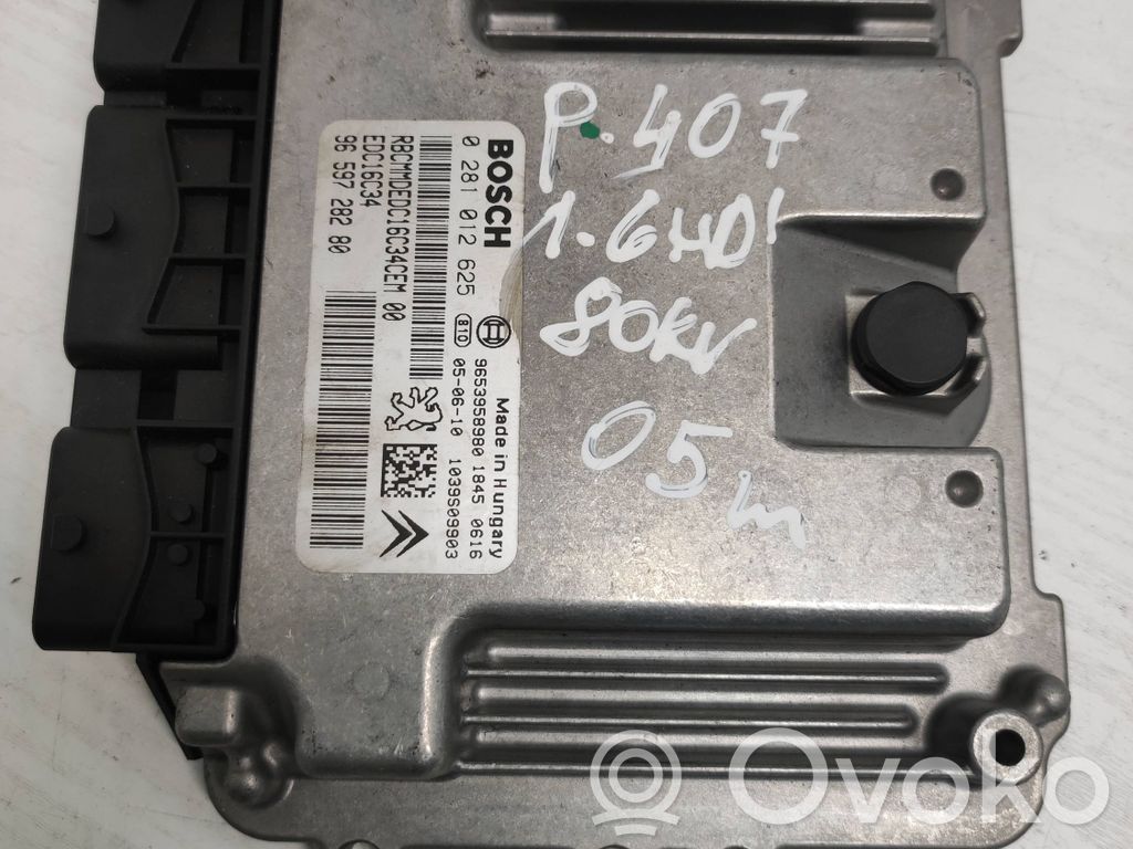 Peugeot 407 Engine control unit/module 
