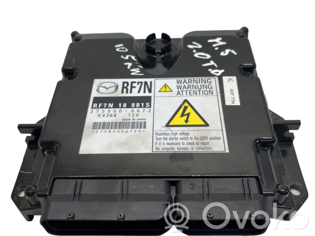 Engine control unit/module   RF7N18881S,2758006672,1580066720