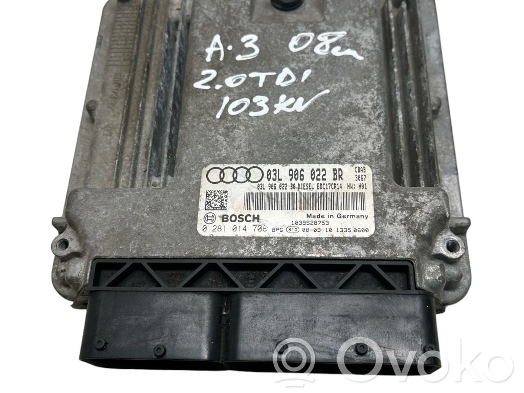 Audi A3 S3 A3 Sportback 8P Engine control unit/module 