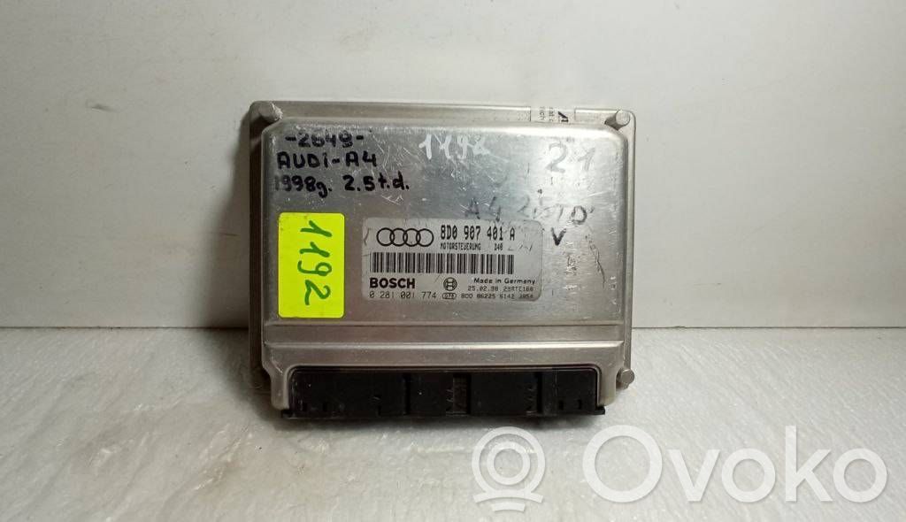 Engine control unit/module   8D0907401A,28RTE166,L001