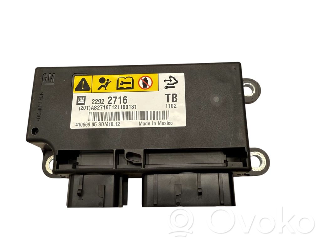 Opel Insignia A Airbag control unit/module 