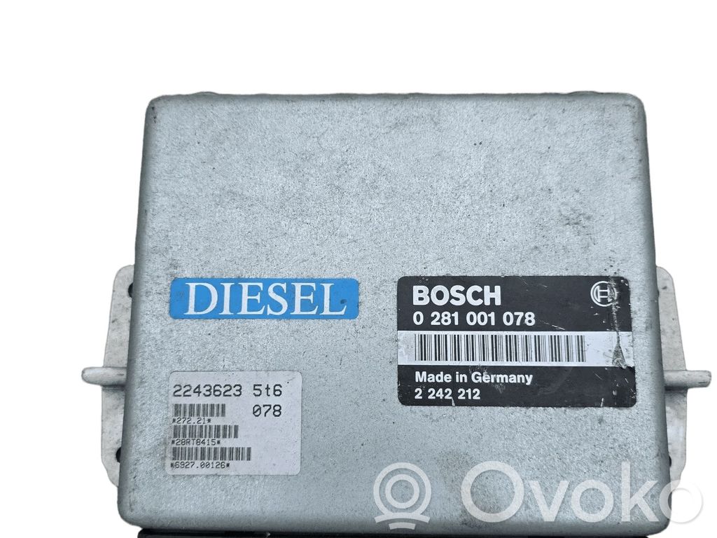 Unité de commande, module ECU de moteur   0281001078
