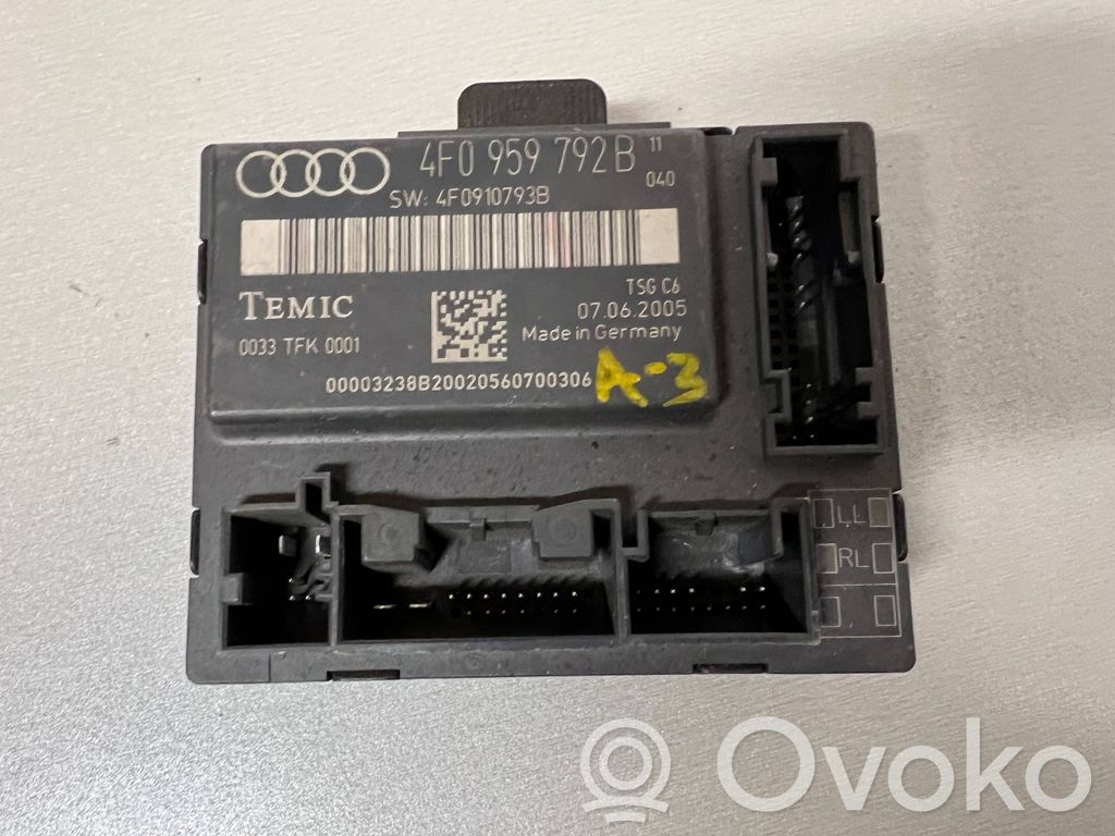 Door control unit/module   4F0959792B,4F0910793B