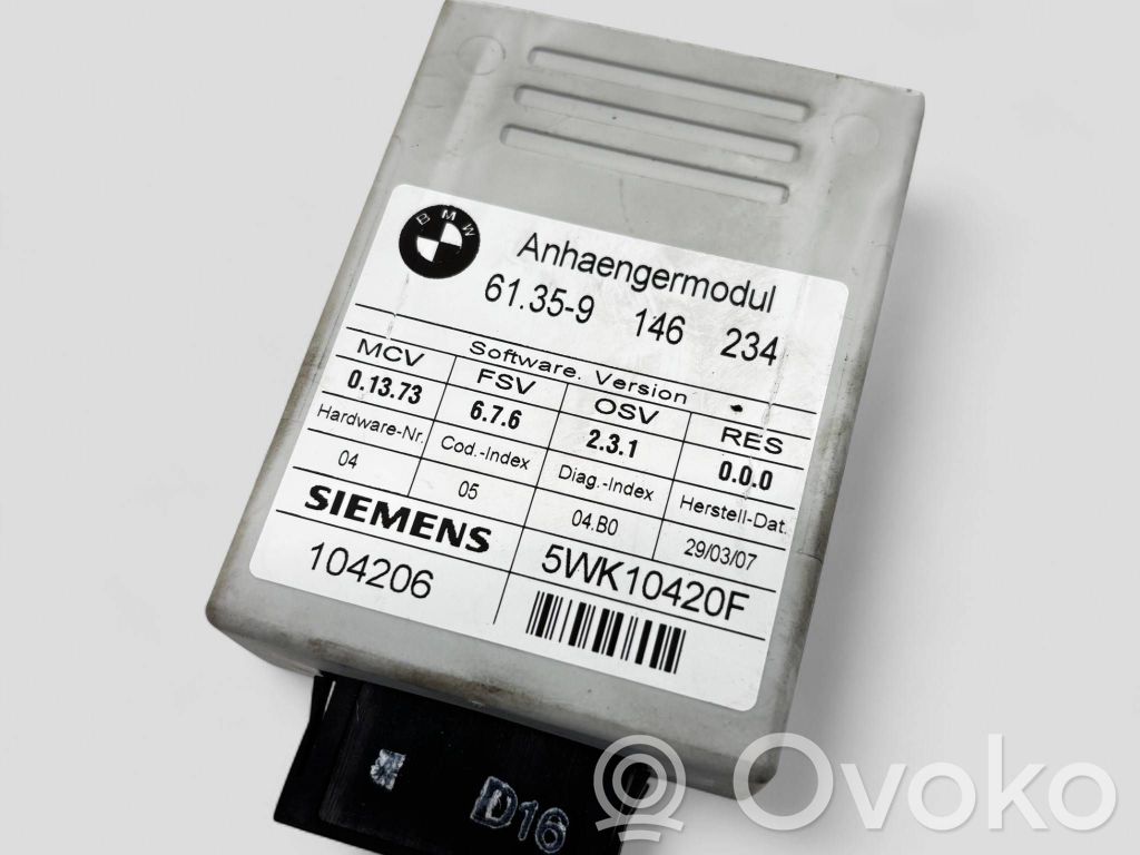 BMW X5 E70 Tow bar trailer control unit/module 