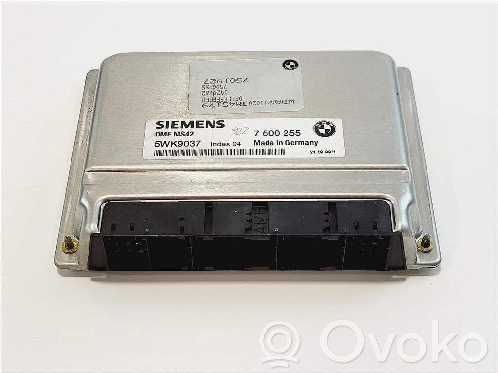 BMW 3 E46 Unité de commande, module ECU de moteur 