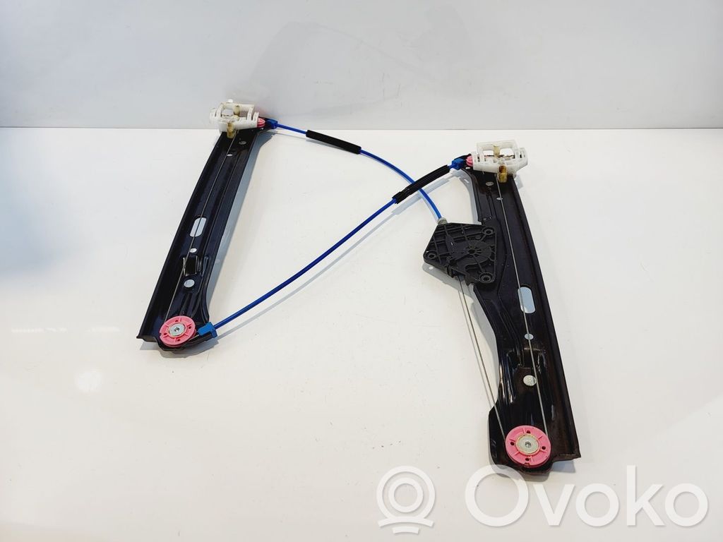 BMW 3 E30 Meccanismo di sollevamento del finestrino anteriore senza motorino