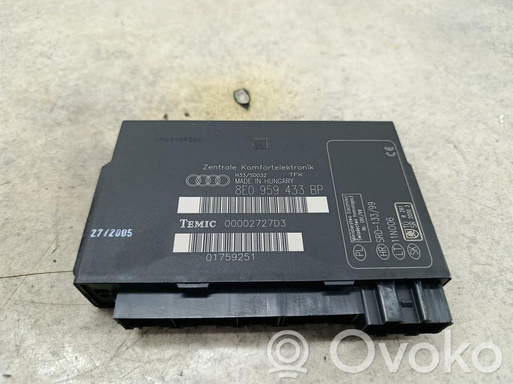 Audi A4 S4 B7 8E 8H Mukavuusmoduuli 