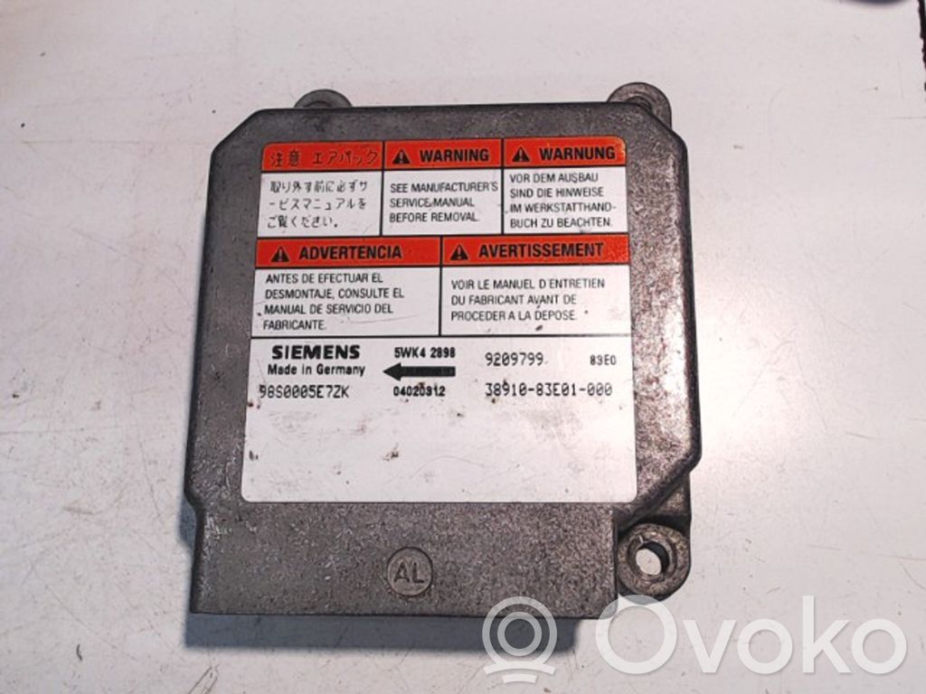 Opel Agila A Airbag control unit/module 