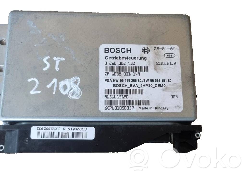 Citroen C8 Gearbox control unit/module 