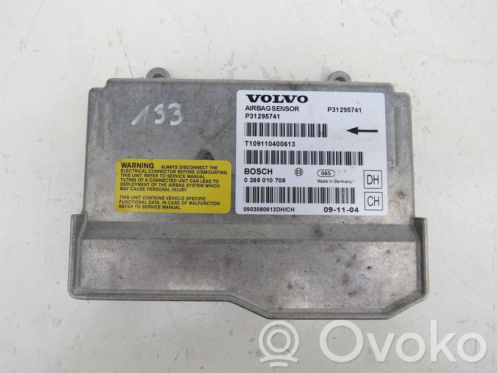Airbag control unit/module   0285010708,T109110400613,P31295741