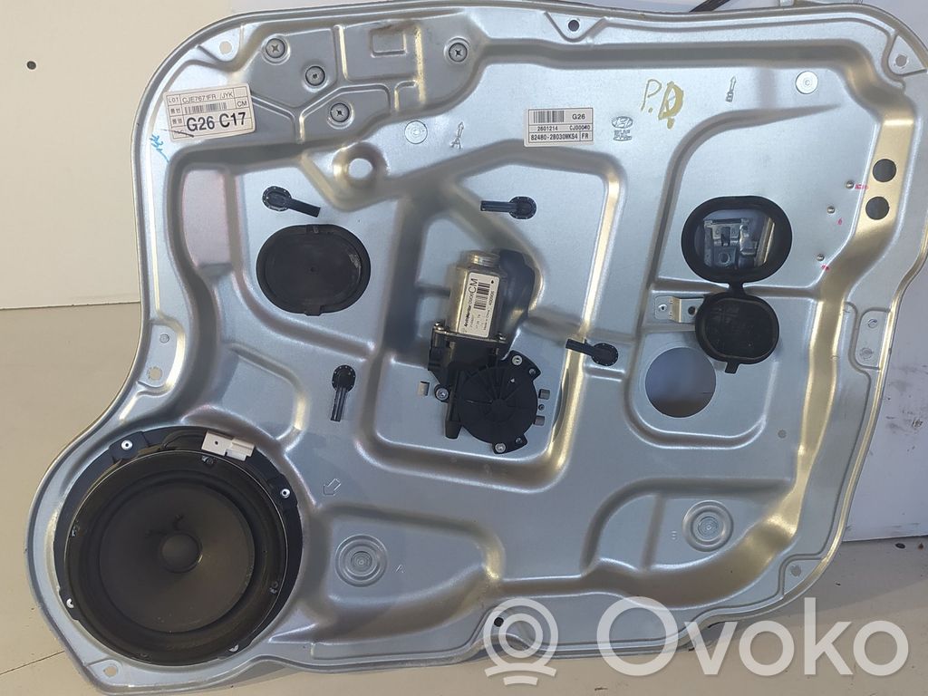 Hyundai Santa Fe Front door window regulator with motor 