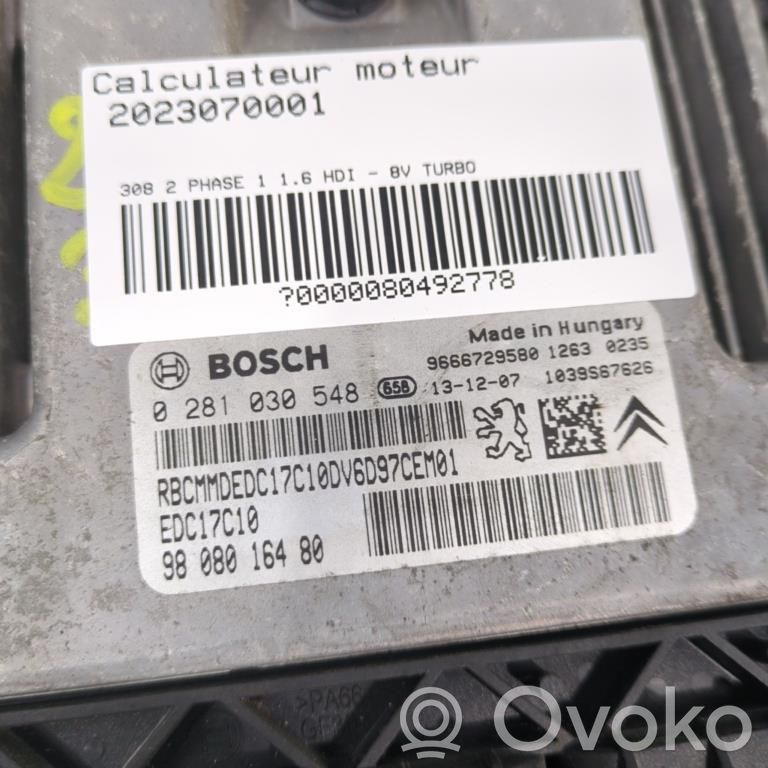 Peugeot 308 Engine control unit/module 