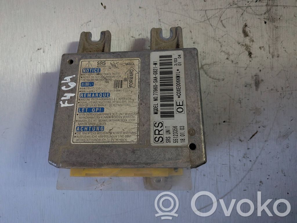 Airbag control unit/module   77960SAAG821M1,55123356,C0XE006XM1L
