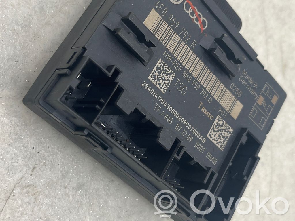 Unité de commande module de porte   4F0959792R,8K0959792D