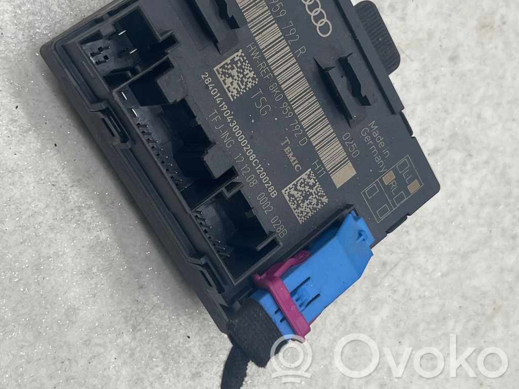 Unité de commande module de porte   4F0959792R,8K0959792D