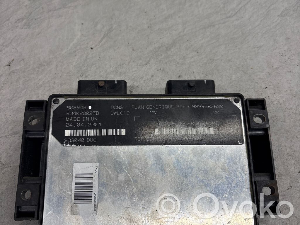 Citroen Evasion Unitate/modul de control motor 