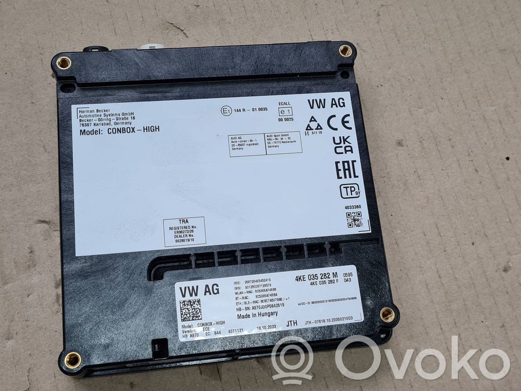 Audi RS Q8 Citu veidu vadības bloki / moduļi 