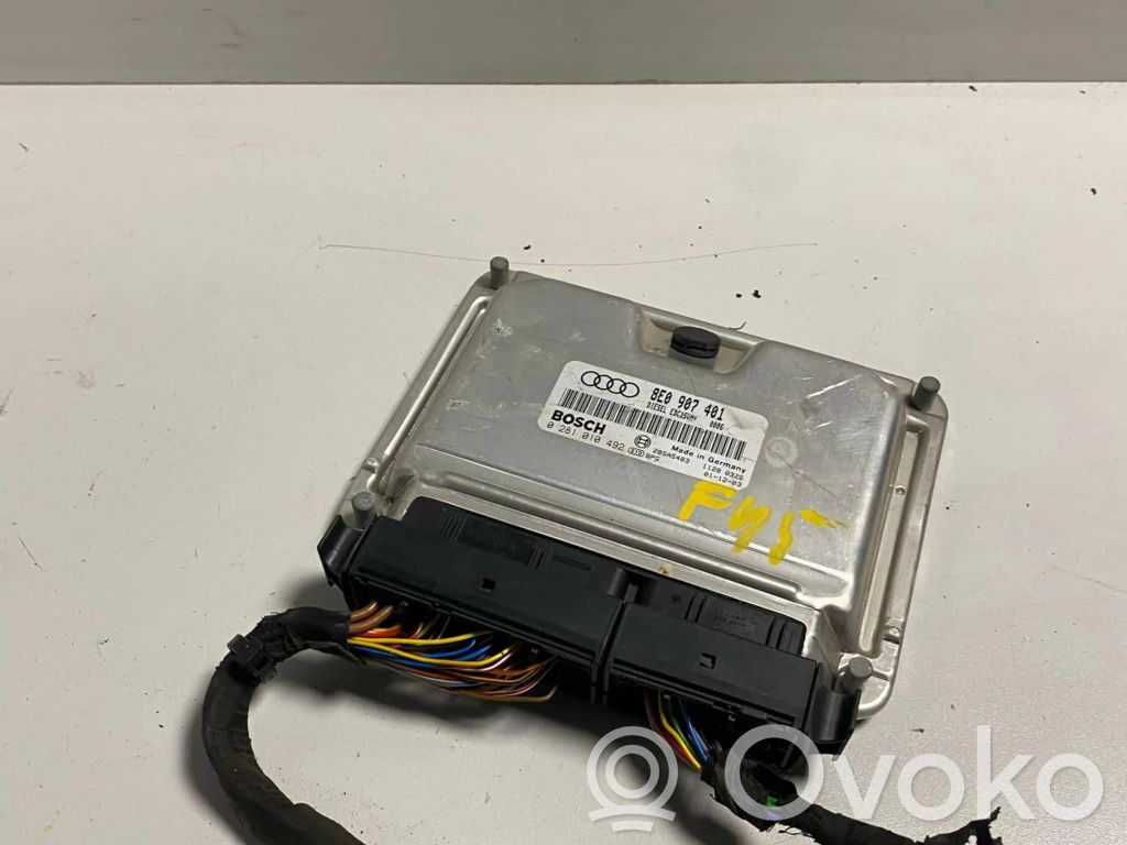 Engine control unit/module   8E0907401,28SA5483,0281010492