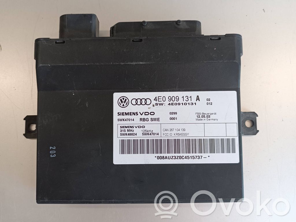 Audi A8 S8 D3 4E Other control units/modules 